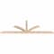 Ekena Millwork Richland Smooth Timber Gable Bracket, Douglas Fir, 108"W x 36"H x 3 1/2"D x 3 1/2"F, 8/12 Pitch GBW108X36X0404RIC00SDF - alternate 2